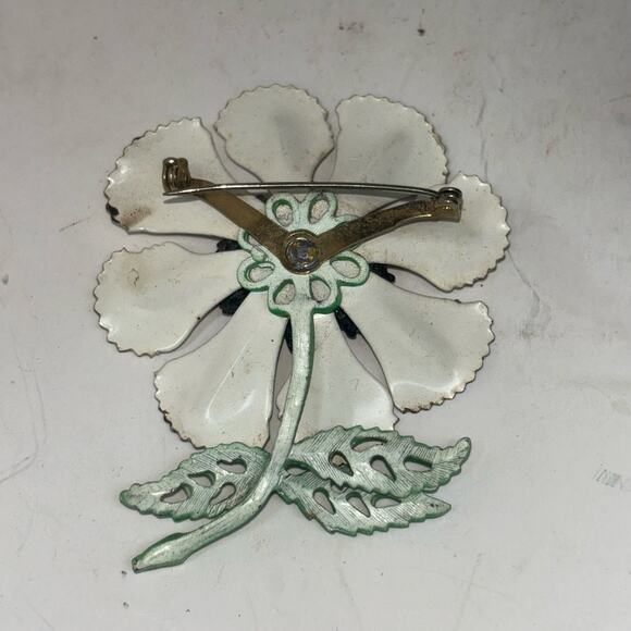 Vintage Floral Daisy Pin Retro 70’s Brooch - Picture 6 of 8